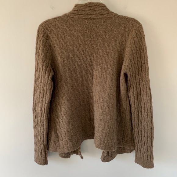 Garnet Hill Cashmere Cardigan Sweater - Picture 2 of 4